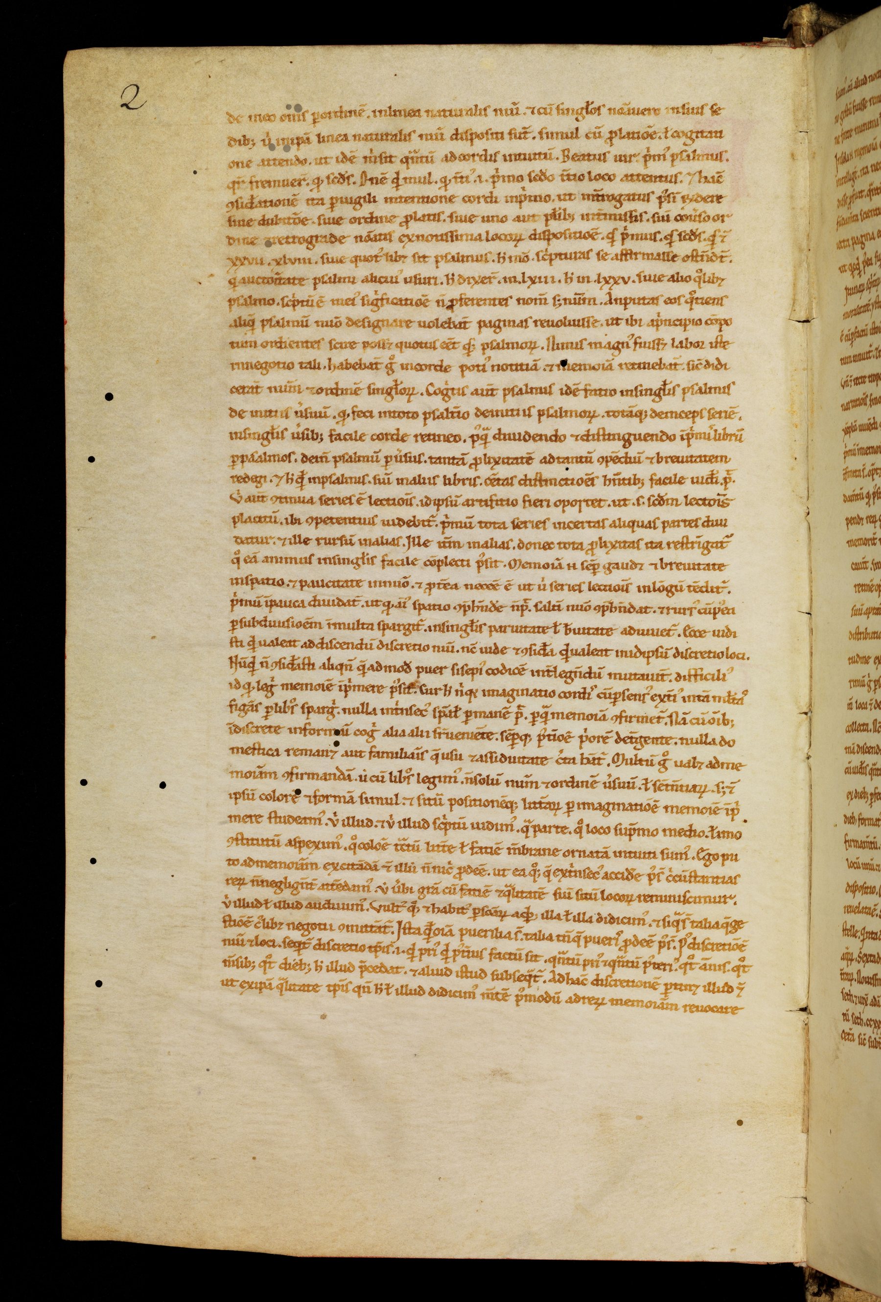 Bamberg Msc.Patr.21, folio 1v: the prologue continues, forty long lines